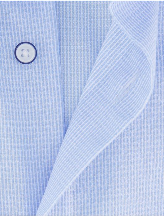 Olymp overhemd lichtblauw korte mouw