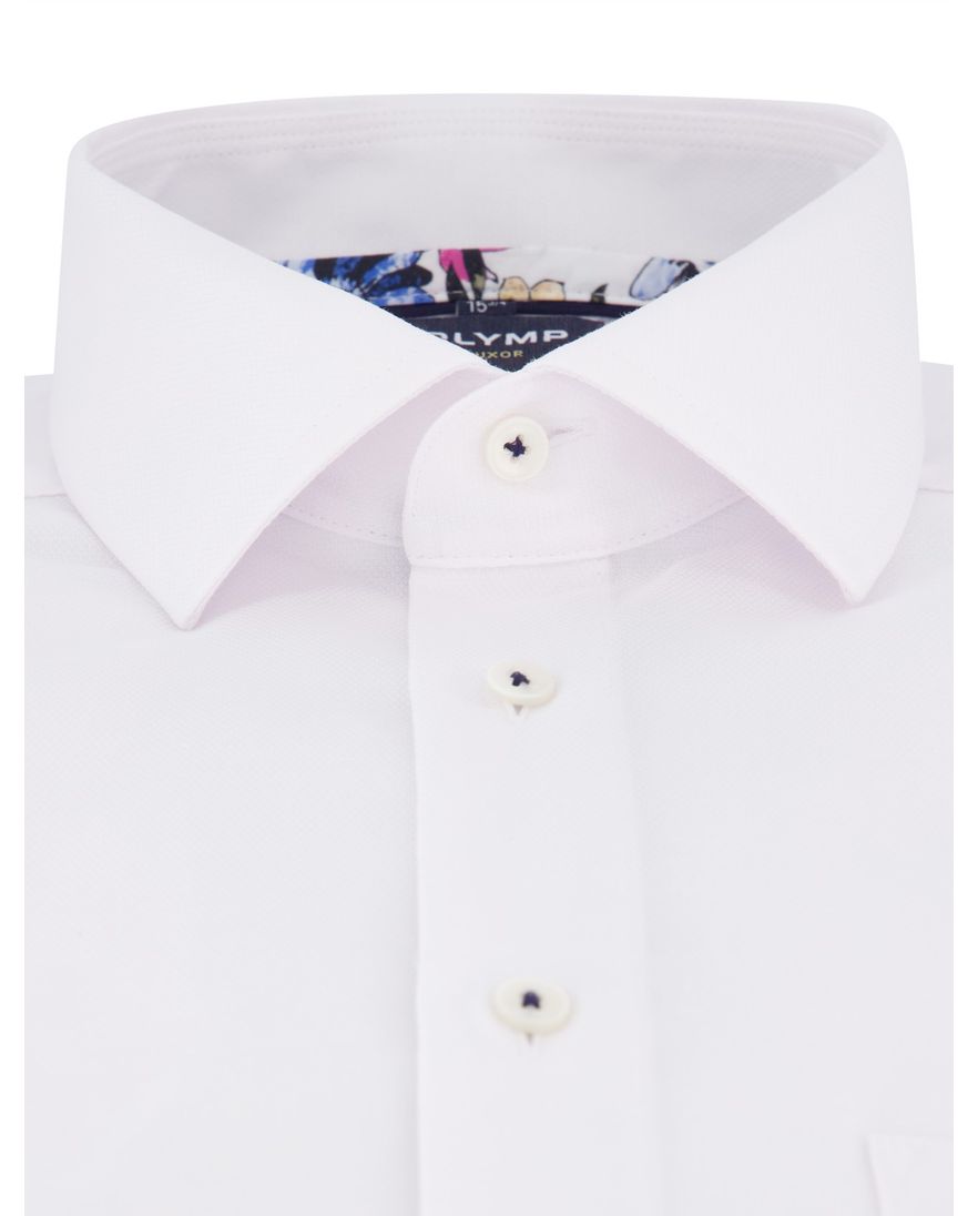 Olymp overhemd Modern Fit korte mouw wit
