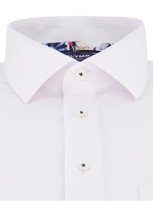 Olymp overhemd wit modern fit korte mouw