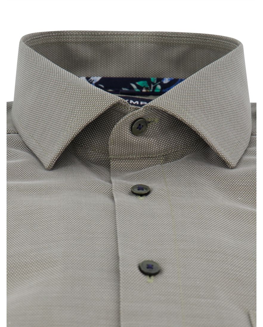 Olymp modern fit overhemd strijkvrij groen