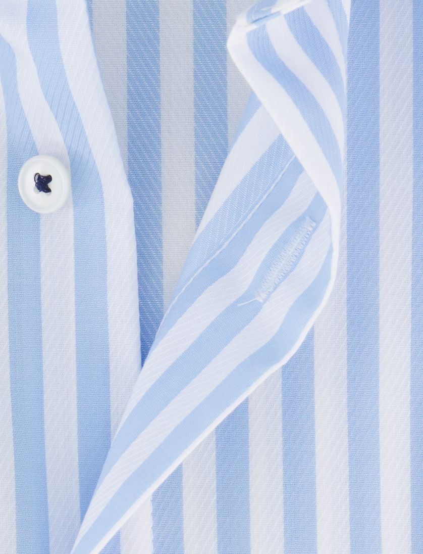 Olymp modern fit overhemd strijkvrij wit gestreept