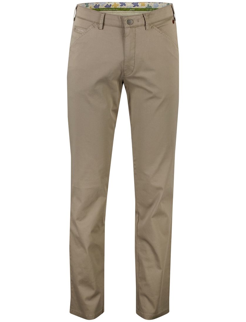 Meyer 5-pocket Pantalon katoen bruin katoen
