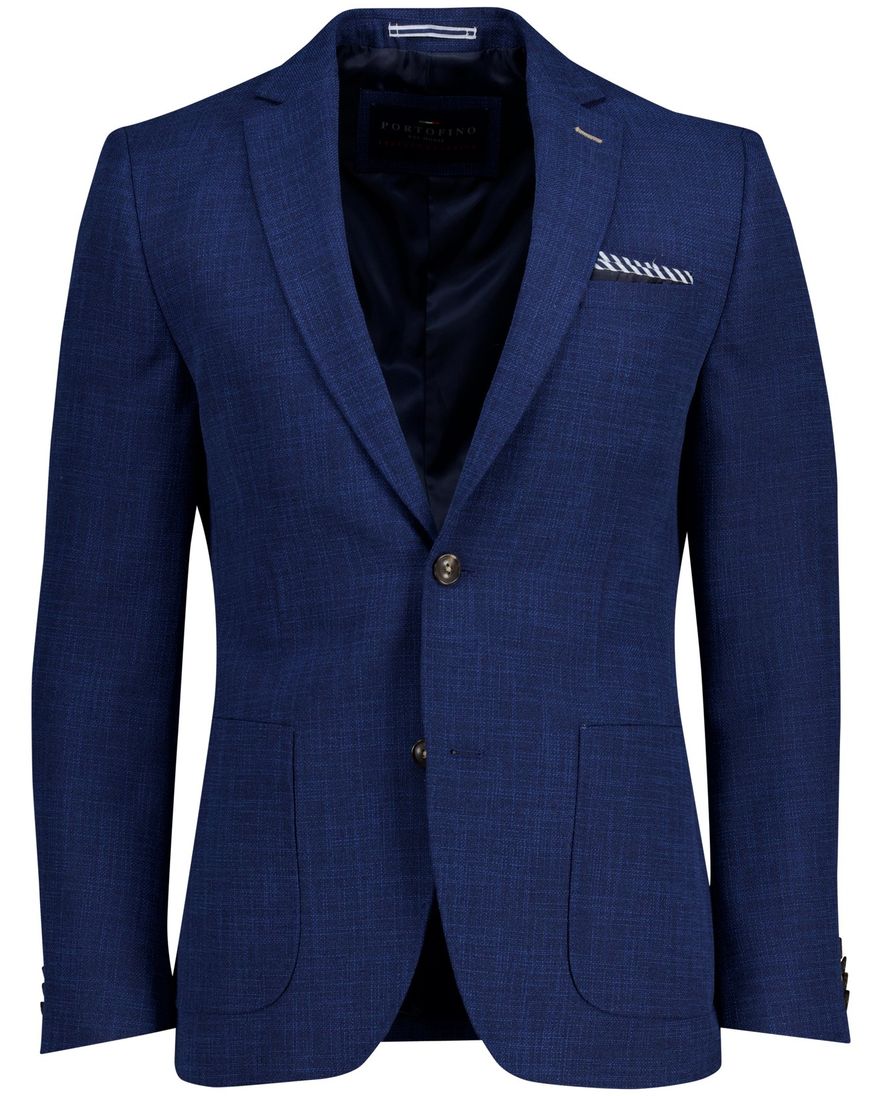 Portofino colbert blauw gemêleerd