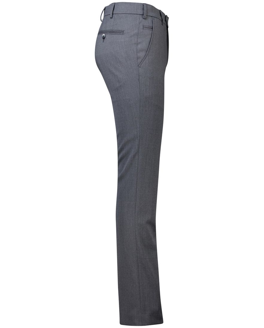 Meyer Bonn Pantalon wol grijs flatfront