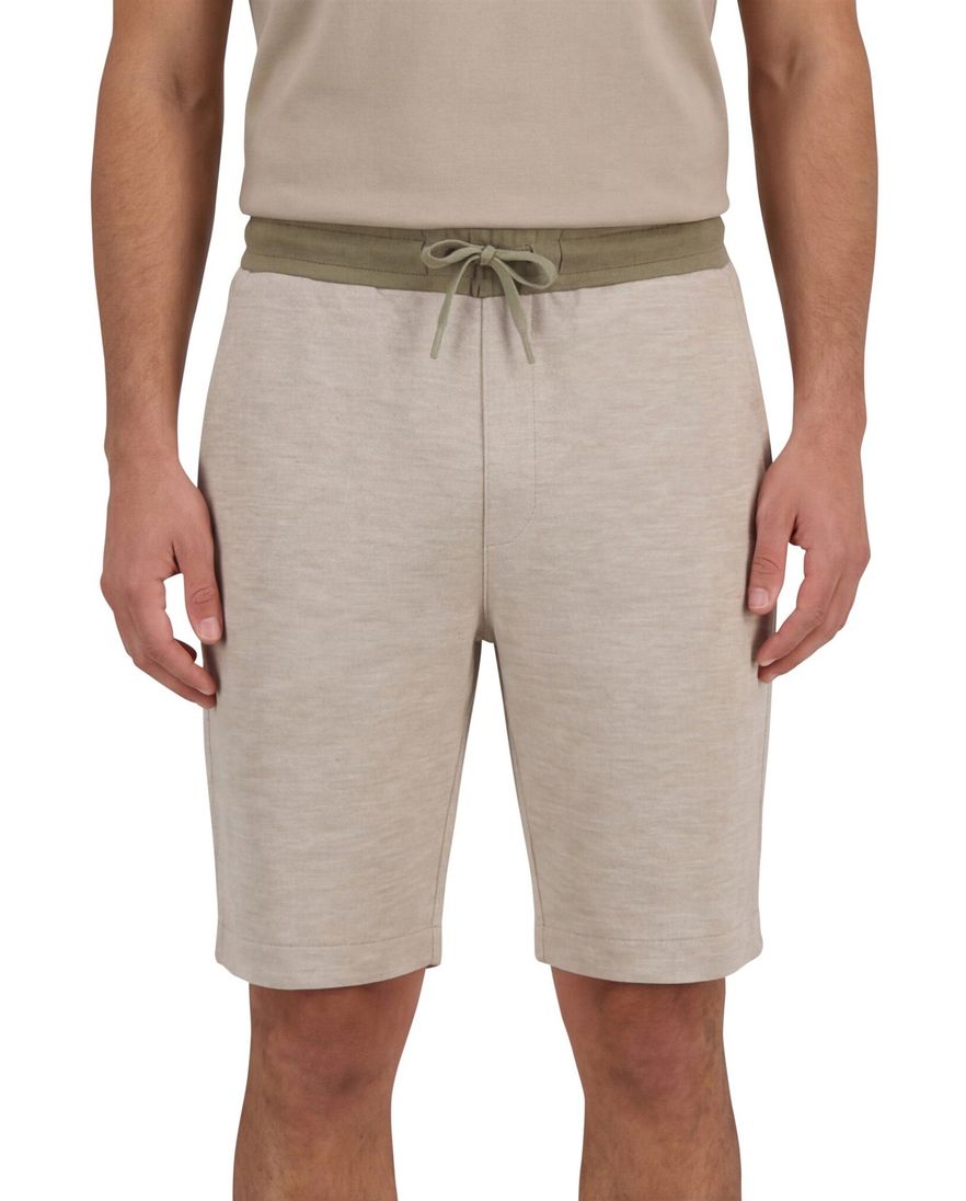Lyle & Scott sweatshort bruin gemeleerd