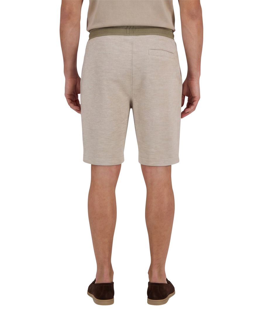 Lyle & Scott sweatshort bruin gemeleerd