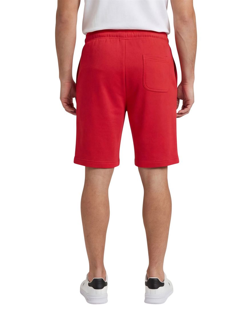 Lyle & Scott bermuda rood effen slim fit katoen