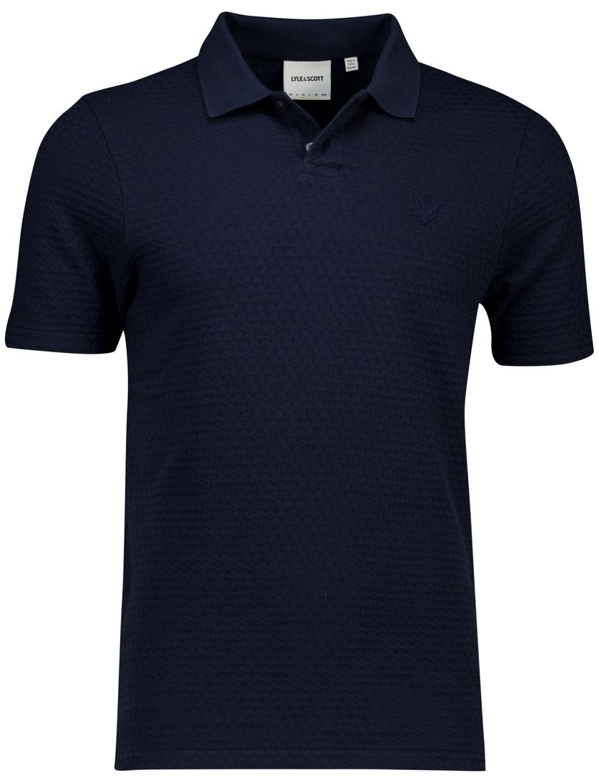 Lyle & Scott polo-shirt navy effen