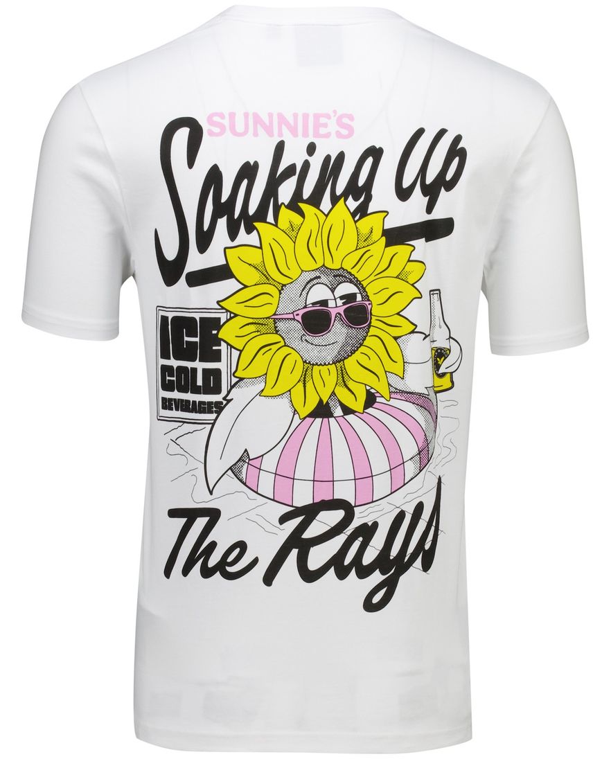 Lyle & Scott T-shirt wit korte mouw geprint