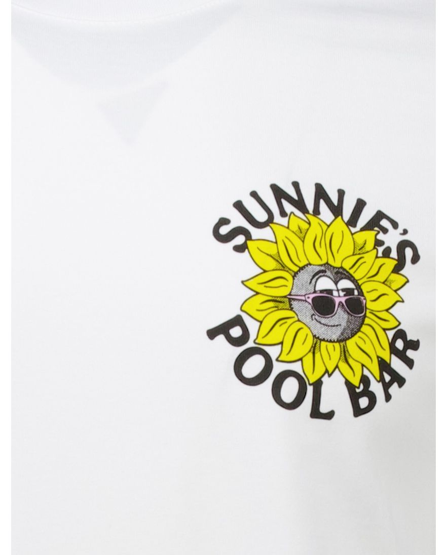 Lyle & Scott T-shirt wit korte mouw geprint