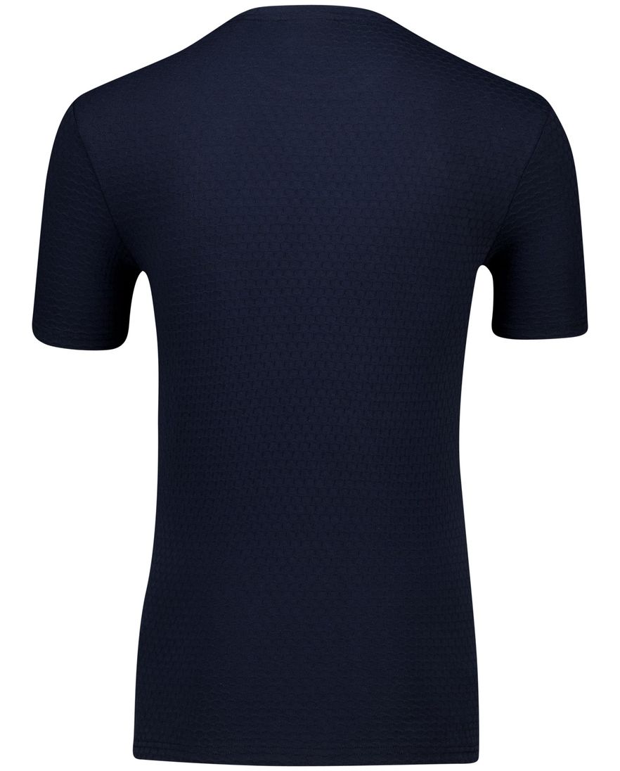 Lyle & Scott Jacquard t-shirt donkerblauw