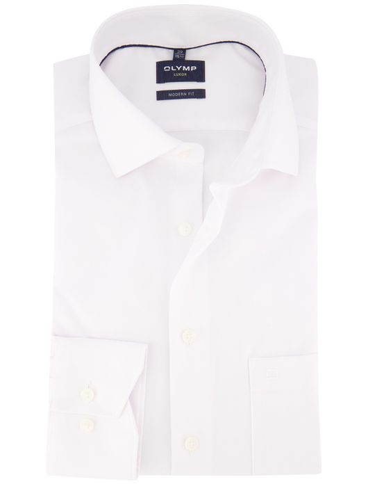Olymp modern fit overhemd strijkvrij wit