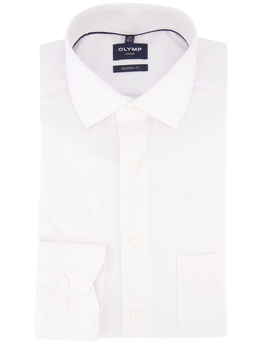 Olymp modern fit overhemd strijkvrij wit