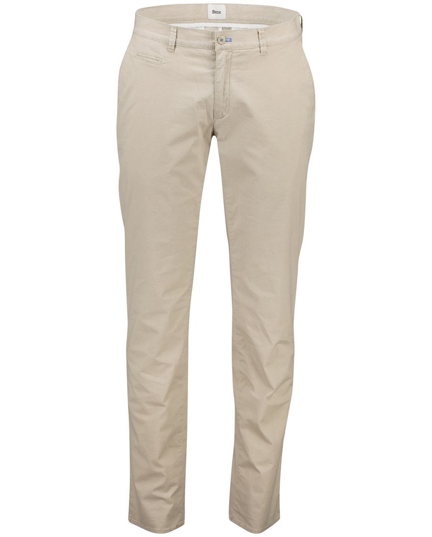 Brax pantalon 5-pocket Fabio beige wijde fit