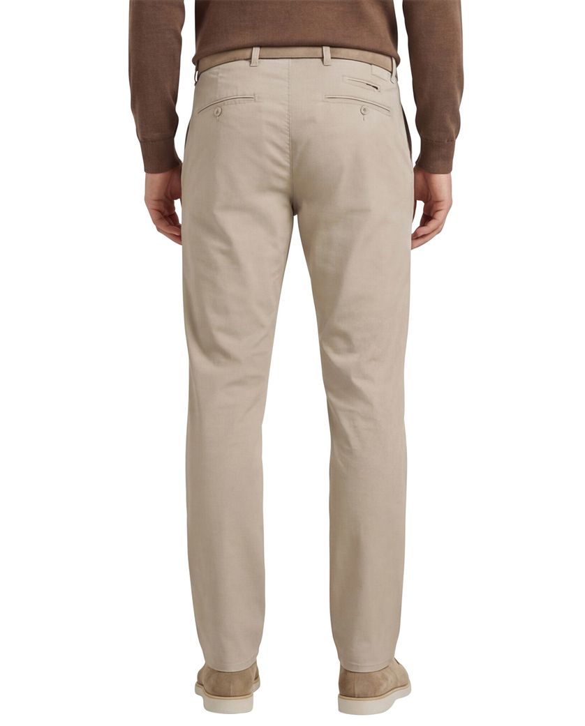 Brax pantalon effen katoen beige