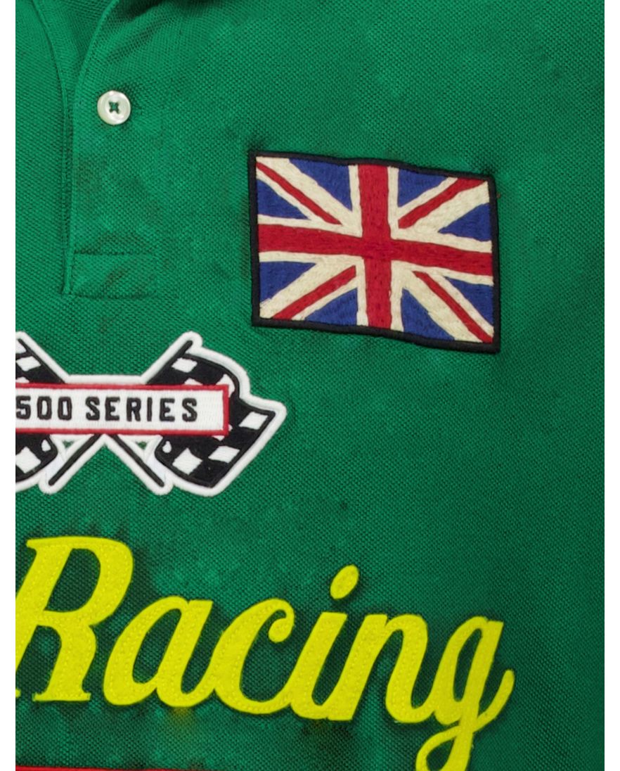 Polo Ralph Lauren racing polo groen katoen