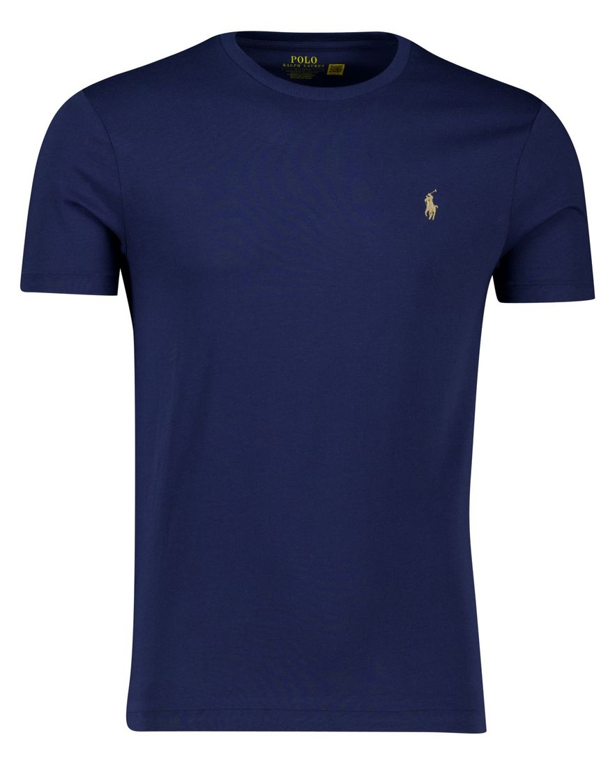 Polo Ralph Lauren T-shirt donkerblauw effen normale fit