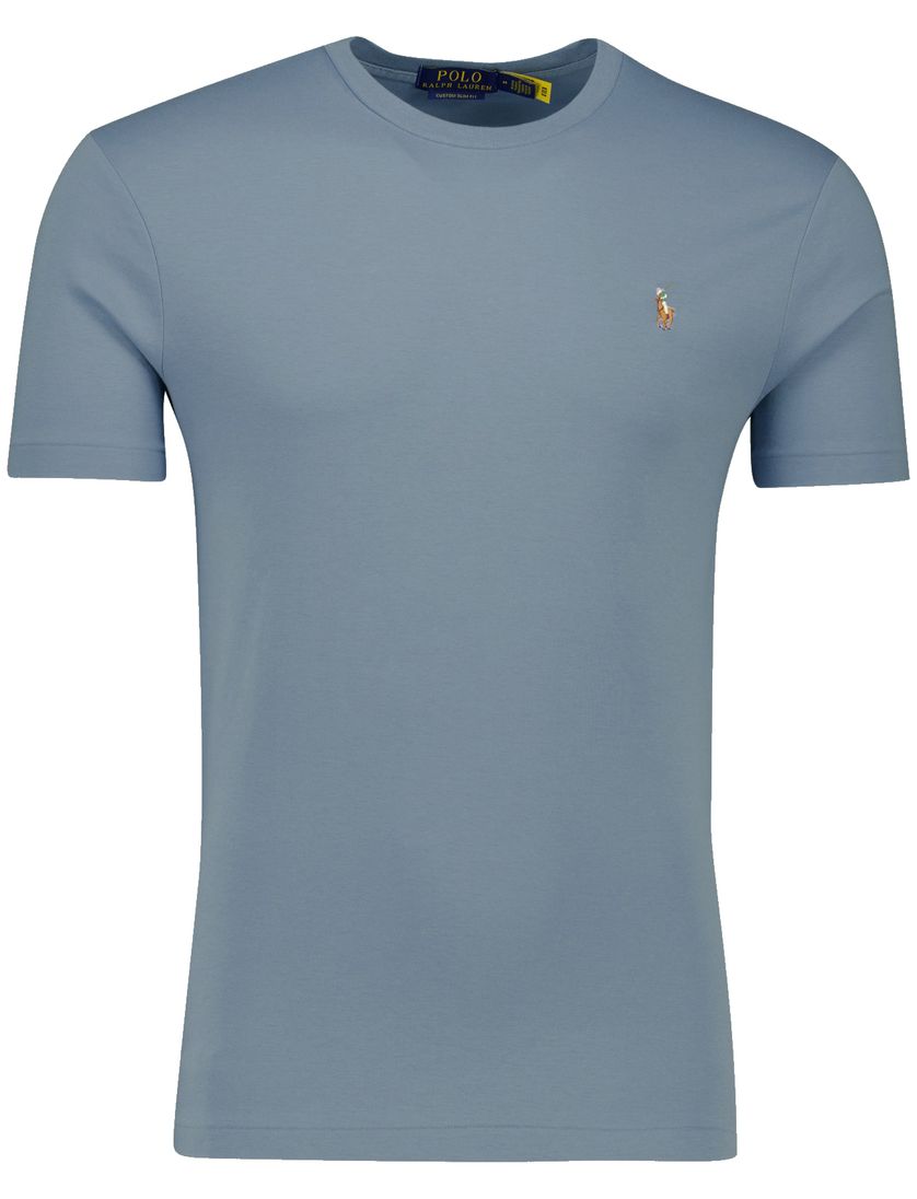 katoenen Polo Ralph Lauren normale fit t-shirt blauw effen