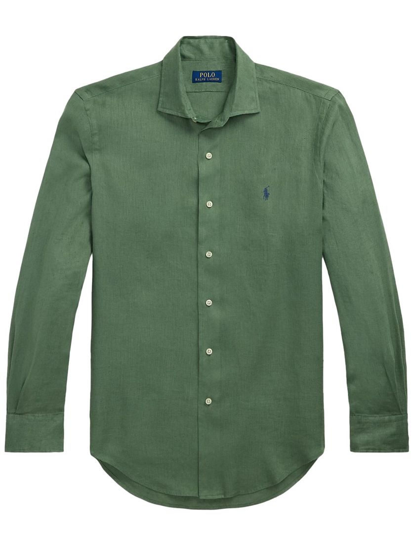 Polo Ralph Lauren big en tall overhemd wijde fit effen groen