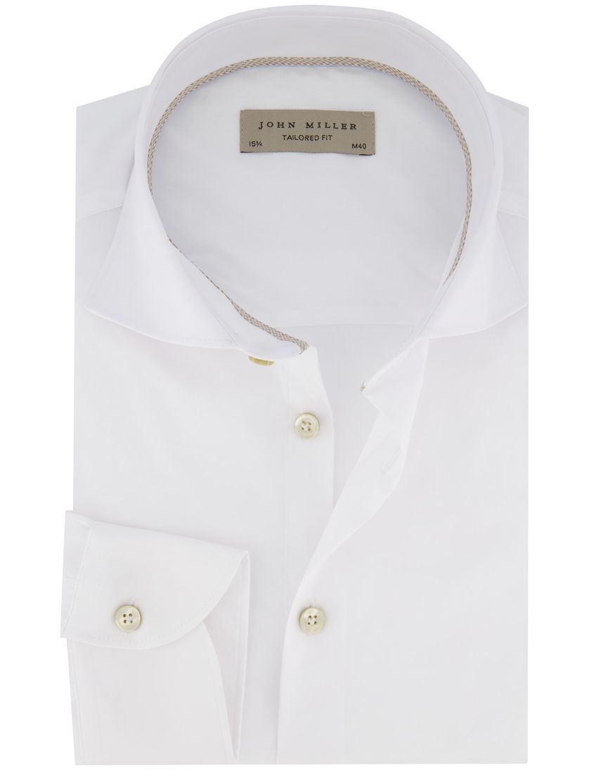 John Miller overhemd ml7 wit