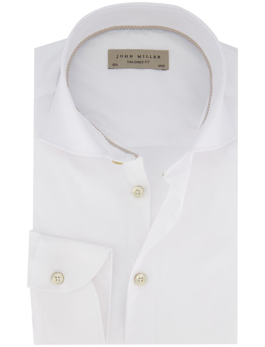 John Miller overhemd ml7 wit