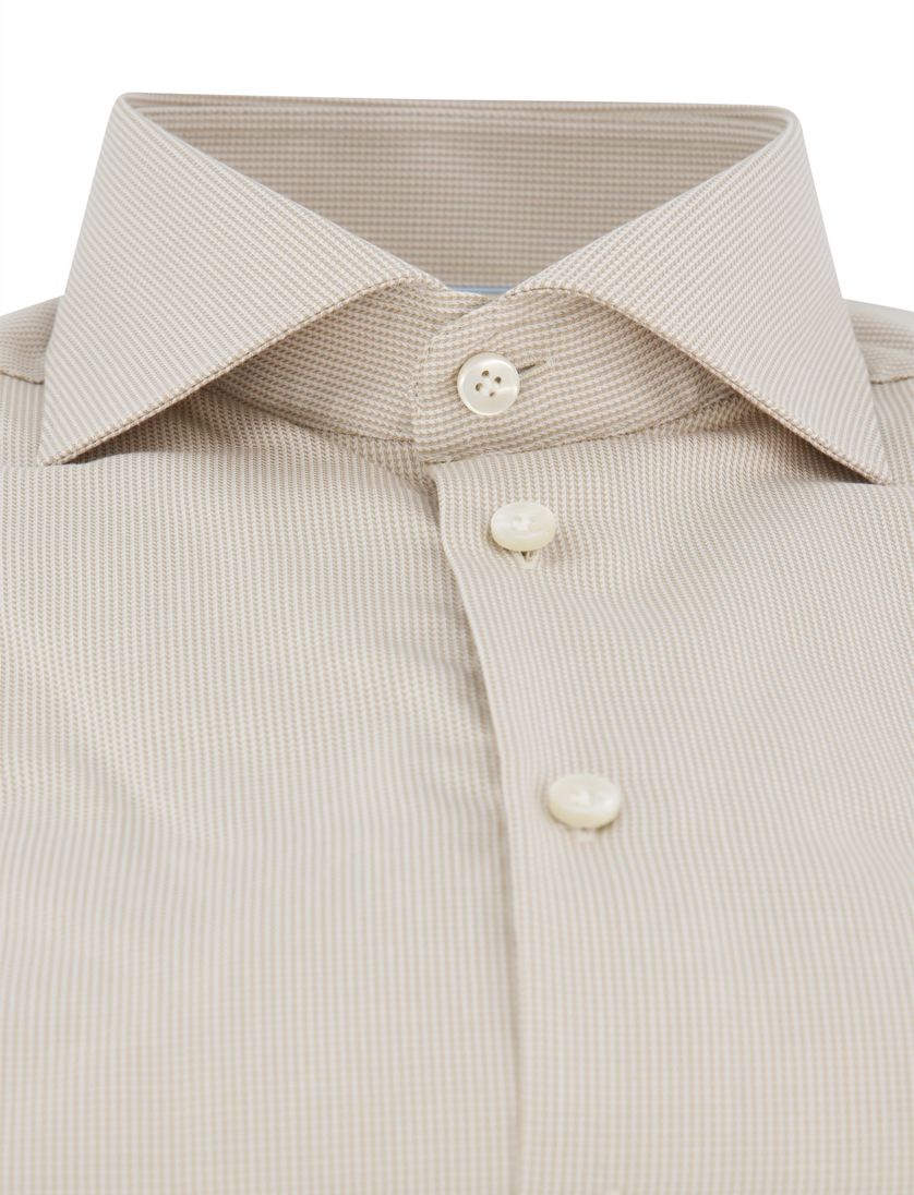 John Miller katoenen overhemd ml7 beige