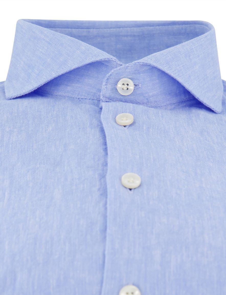 John Miller overhemd ml7 tailored fit blauw