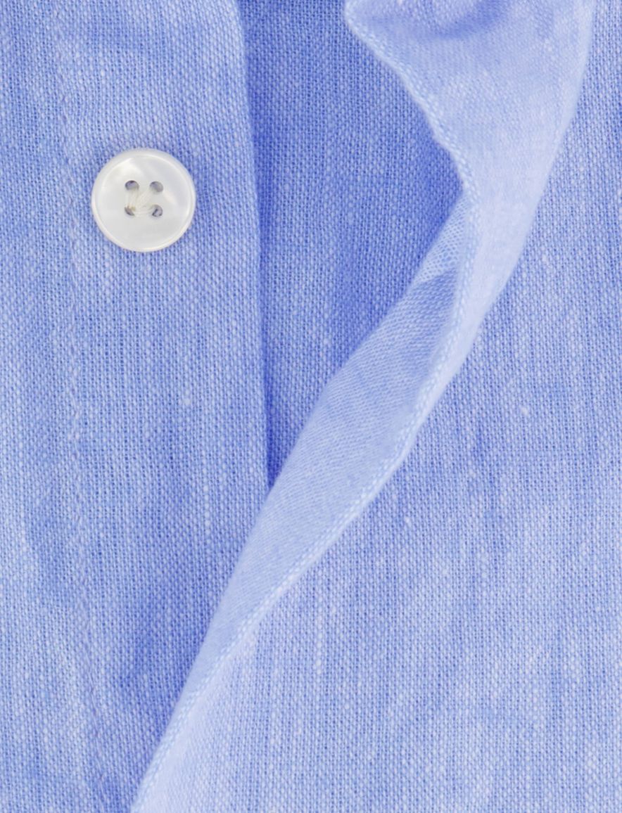 John Miller overhemd ml7 tailored fit blauw