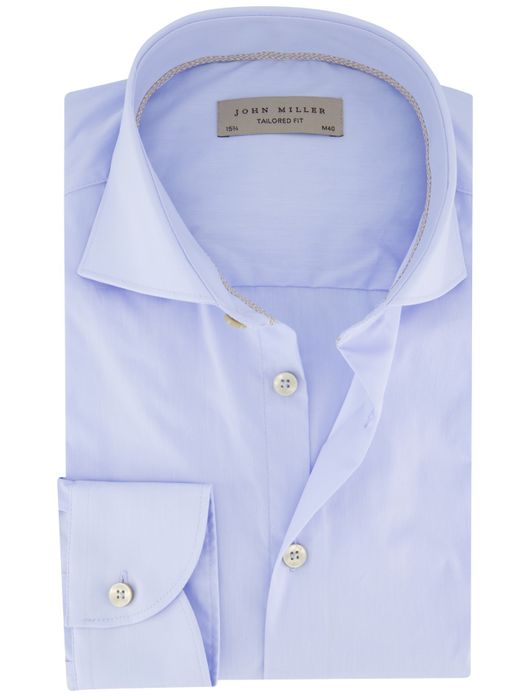 John Miller overhemd lichtblauw katoen
