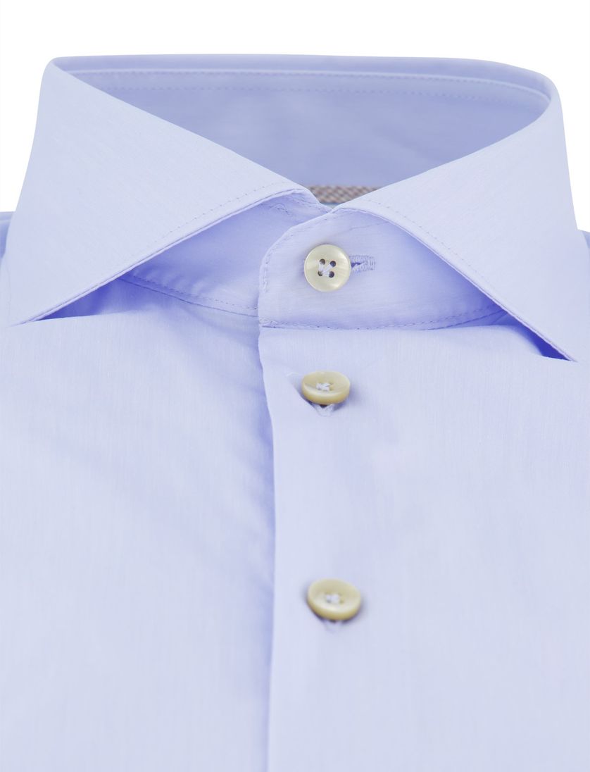 John Miller overhemd lichtblauw katoen lange mouw