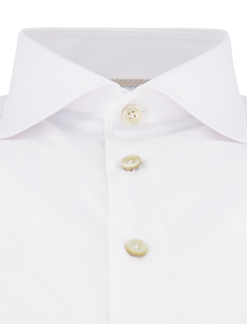 John Miller overhemd wit katoen wide collar