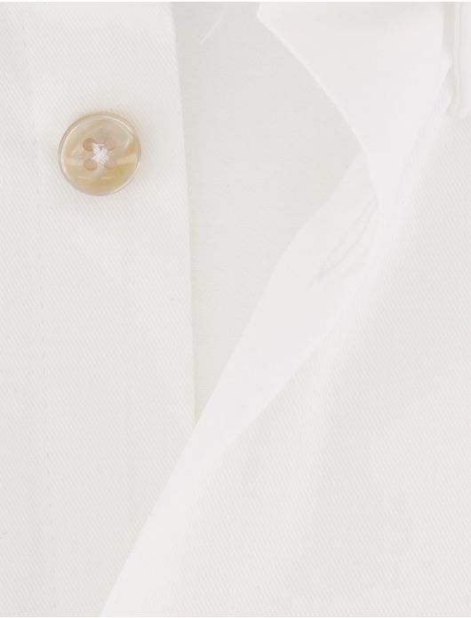 Ledub overhemd wit katoen