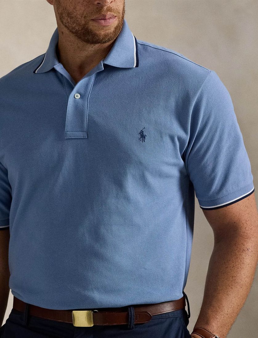 Polo Ralph Lauren Big & Tall polo blauw effen