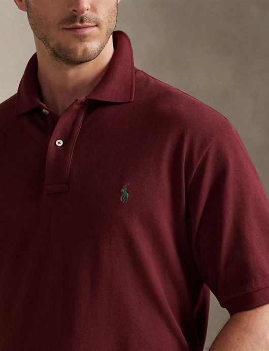 Polo Ralph Lauren Big & Tall polo bordeaux katoen