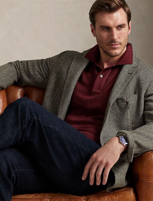 Polo Ralph Lauren Big & Tall polo bordeaux katoen