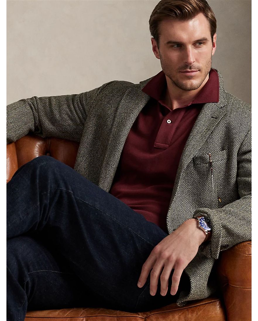 Polo Ralph Lauren Big & Tall polo bordeaux katoen