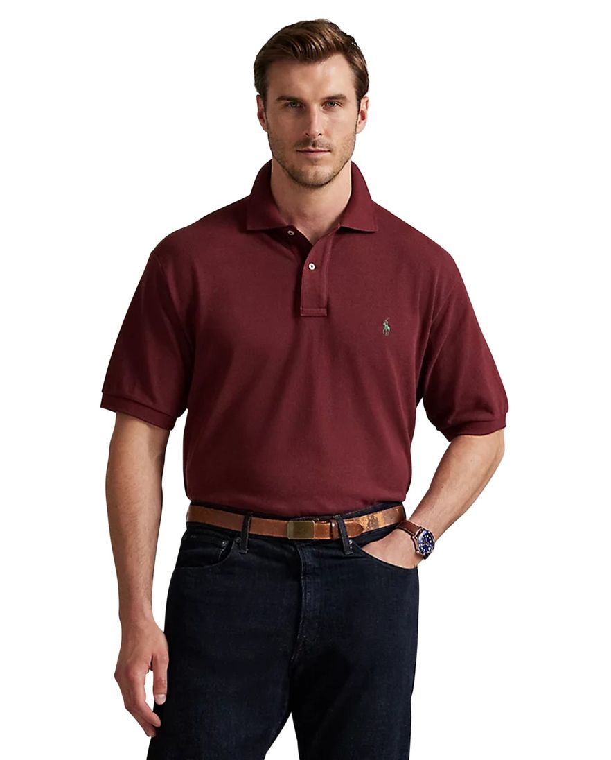 Polo Ralph Lauren Big & Tall polo bordeaux katoen