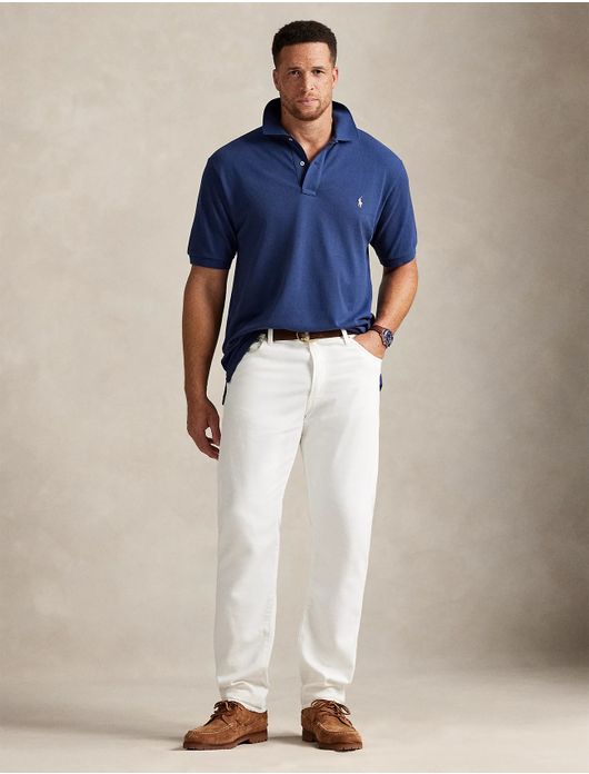 Polo Ralph Lauren Polo Blauw Big & Tall Katoen effen