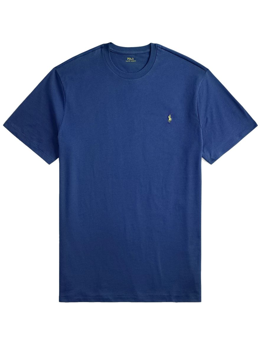 Polo Ralph Lauren Big & Tall T-Shirt blauw effen katoen