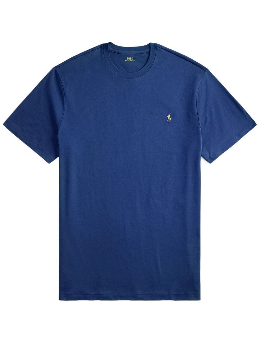 T-Shirt Polo Ralph Lauren Big & Tall blauw katoen effen