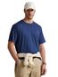 Polo Ralph Lauren Big & Tall T-Shirt blauw effen katoen