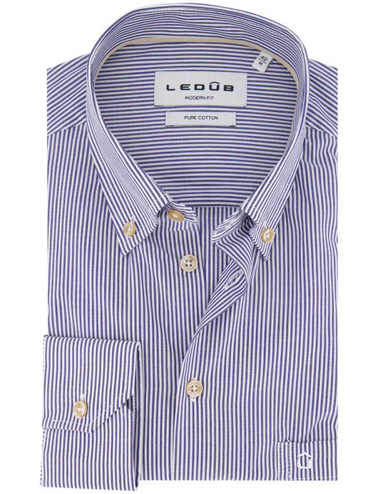 Mouwlengte 7 overhemd Ledub gestreept