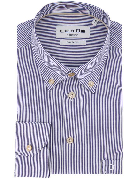 Mouwlengte 7 overhemd Ledub gestreept