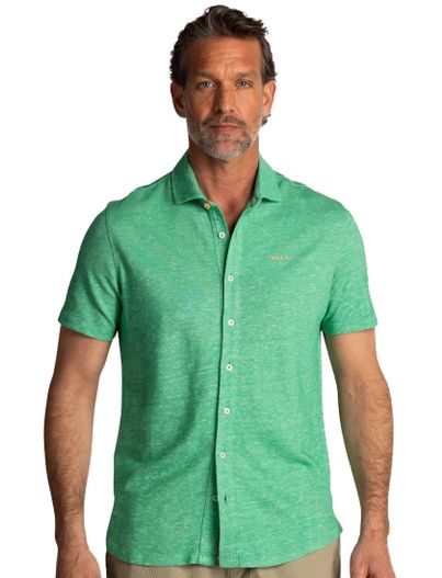 New Zealand NZA overhemd groen gemêleerd