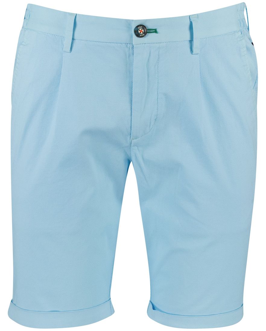 NZA goodman short lichtblauw effen katoen
