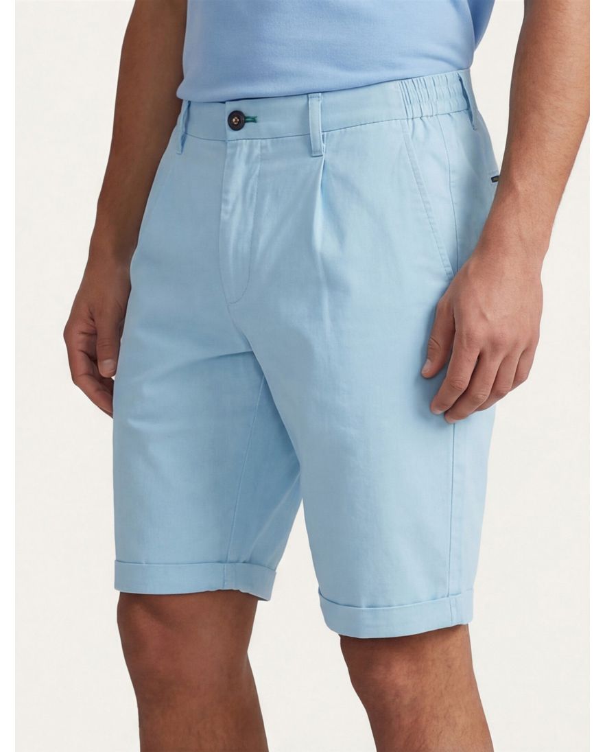 NZA goodman short lichtblauw effen katoen