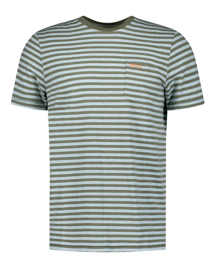 New Zealand t-shirt groen gestreept