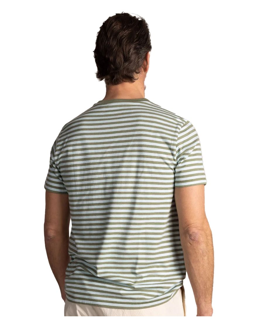 New Zealand t-shirt groen gestreept