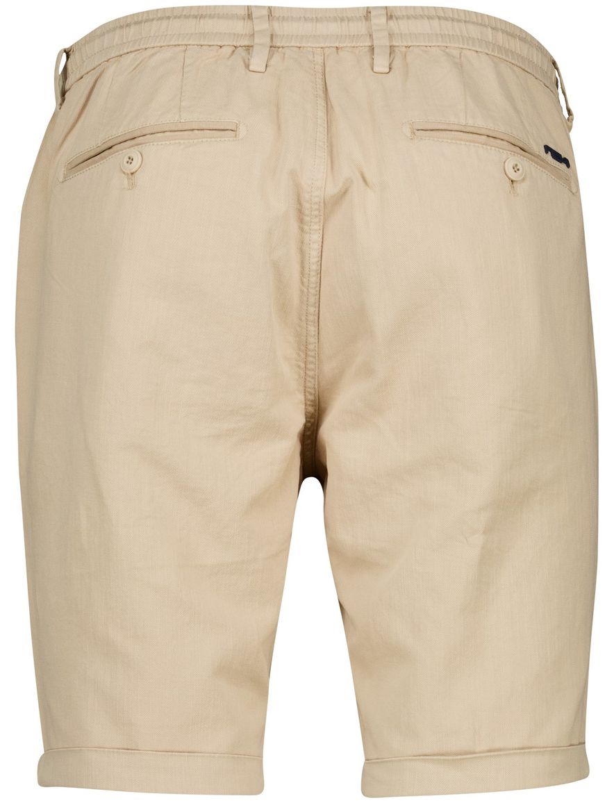 NZA bermuda bruin regular fit effen