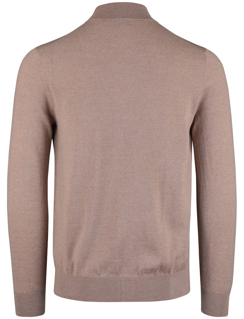 Vest Thomas Maine Beige ronde hals merinowol